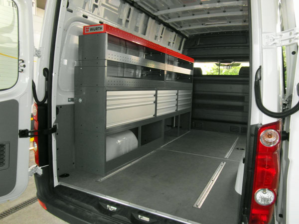 Examples d'aménagement VW Crafter (construction)