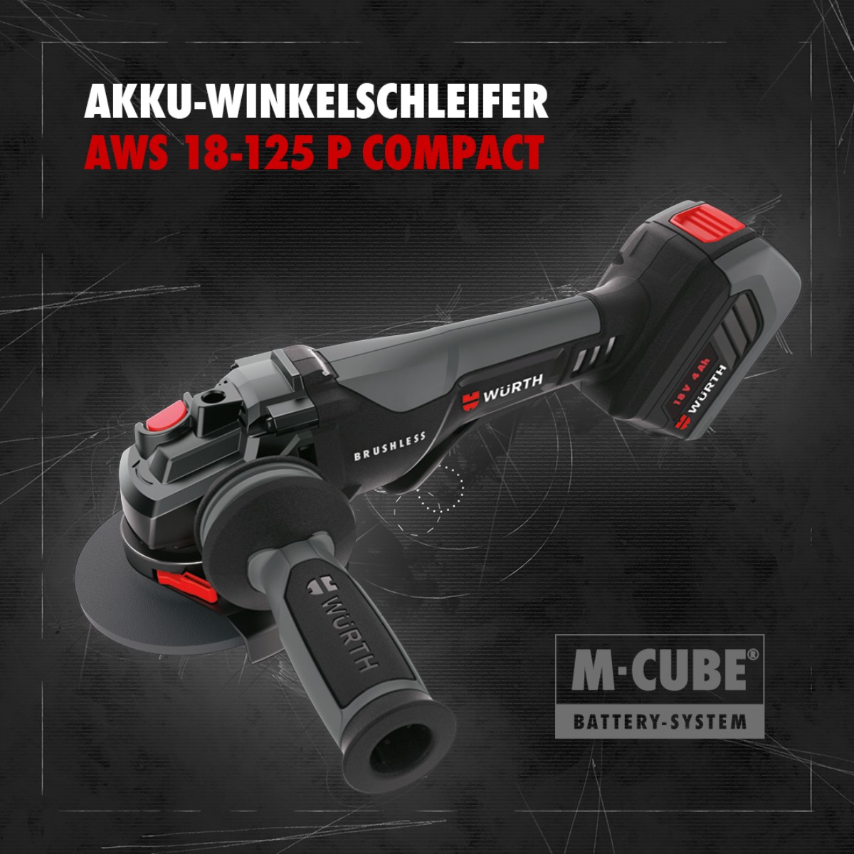 Akku-Winkelschleifer AWS 18-125 P Compact