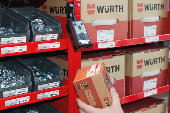 Der Scanner ist eine sehr bequeme Bestellmethode, welche auf einfachste Weise den Nachschub der Würth Produkte sichert.