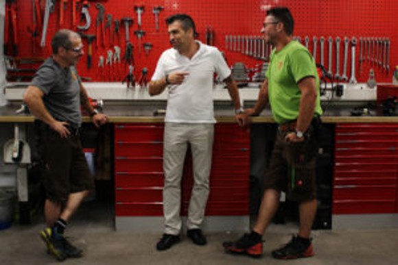 Sembra proprio che Andreas Crapoen, Fabio Rondinelli e Christoph Utz (da sinistra a destra) si capiscano bene.