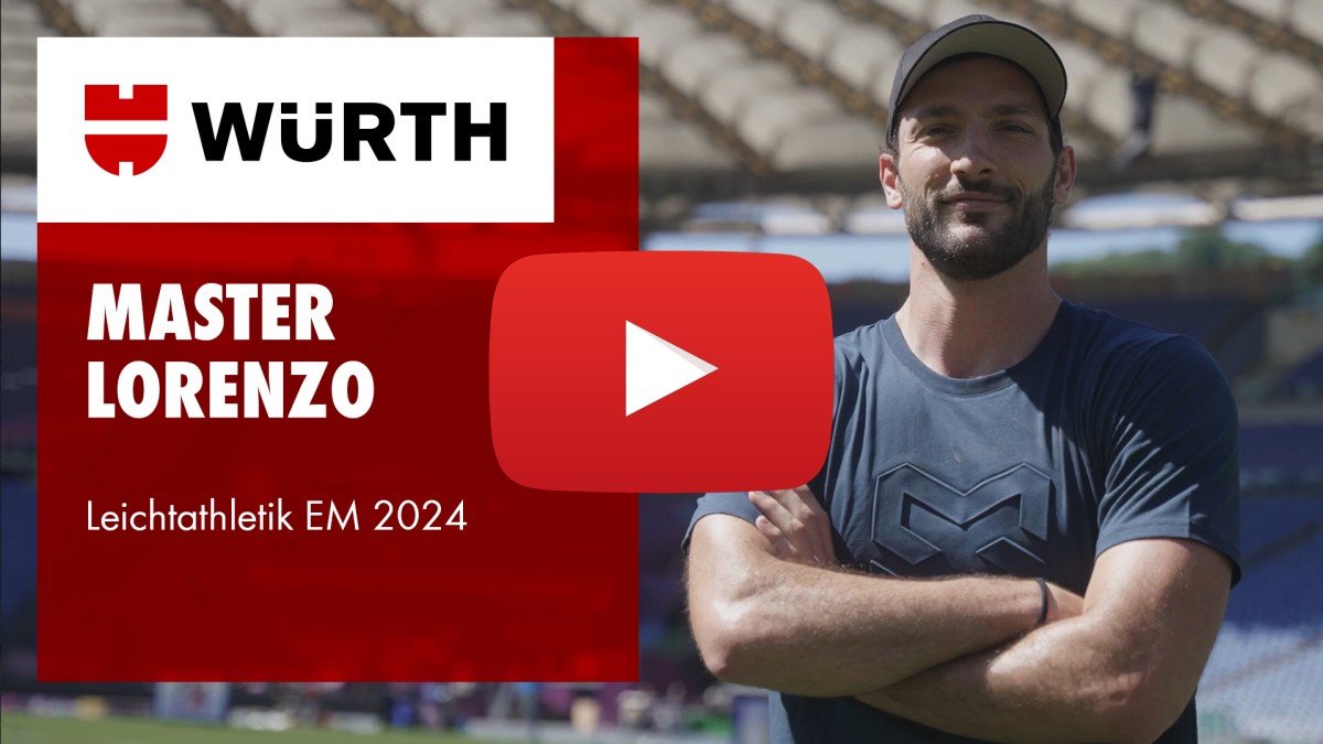Für Würth MODYF an der Leichtathletik-EM: Master Lorenzo