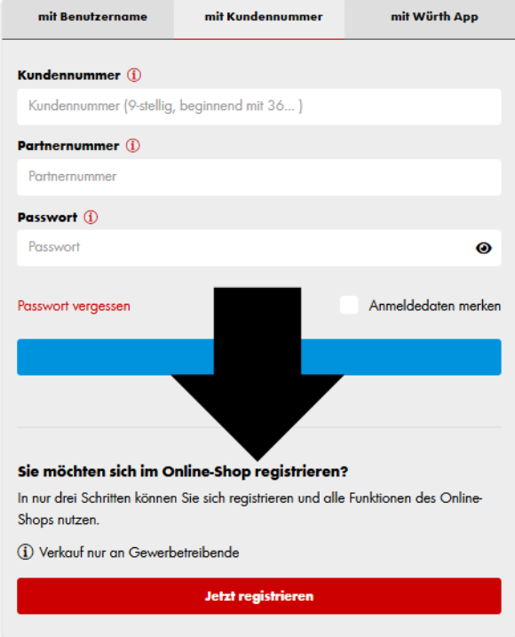 Registrierung
