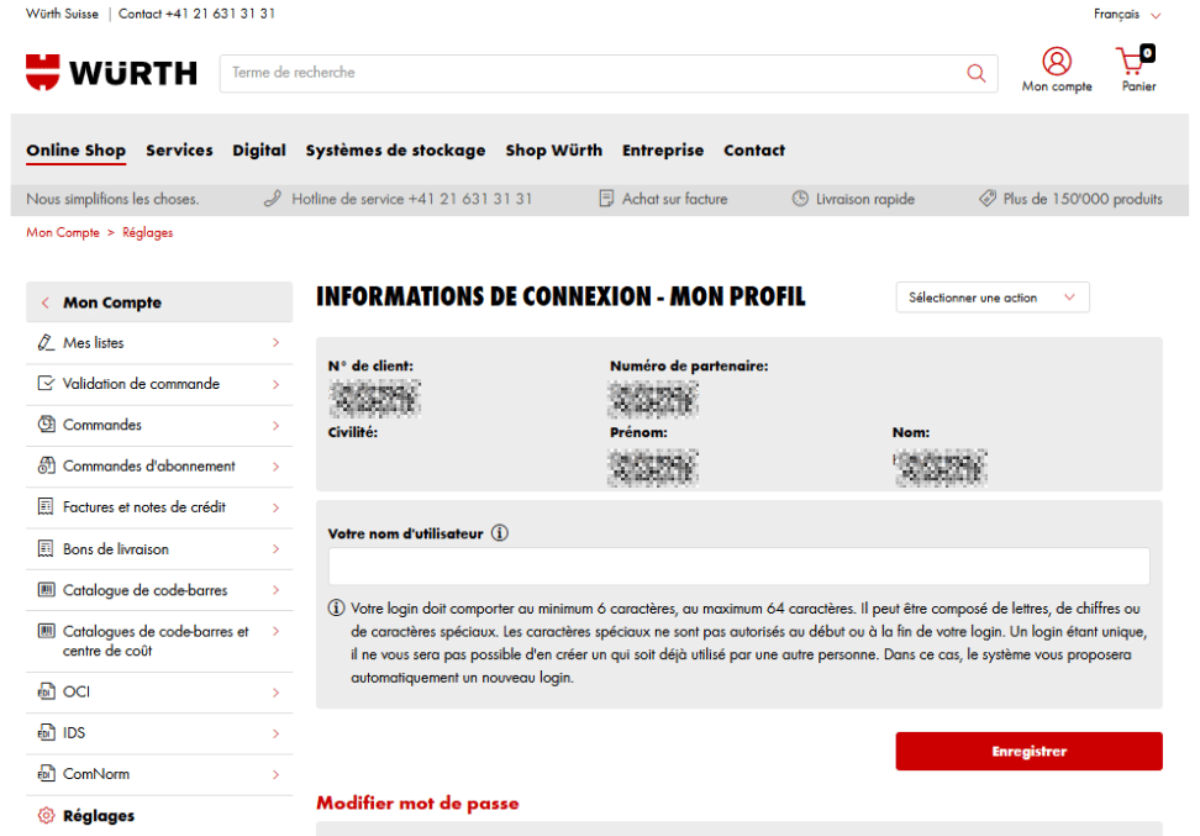 Comment créer un nom d'utilisateur?