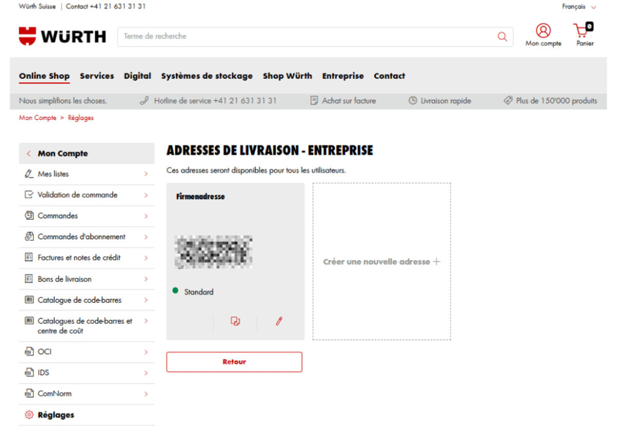 Pour tous les utilisateurs de votre numéro de client